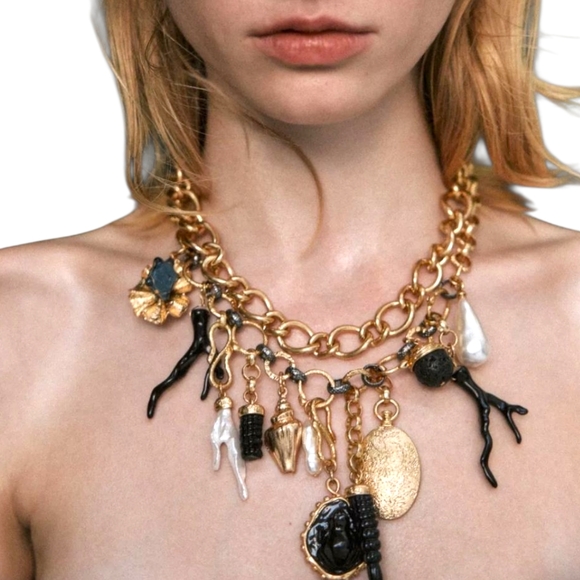 Zara Jewelry - ZARA Pack of 2 Medallion and Charm Necklaces